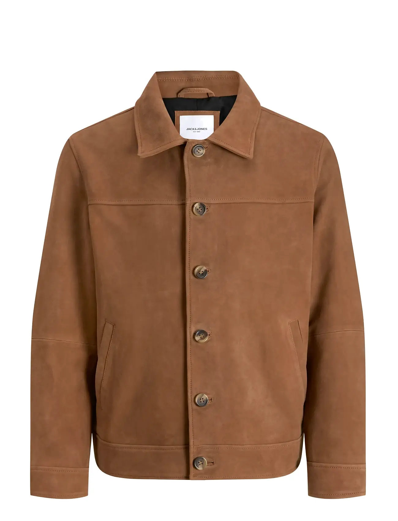 JACK & JONES Jjecasablanca Shacket Noos Braun - S - Herren