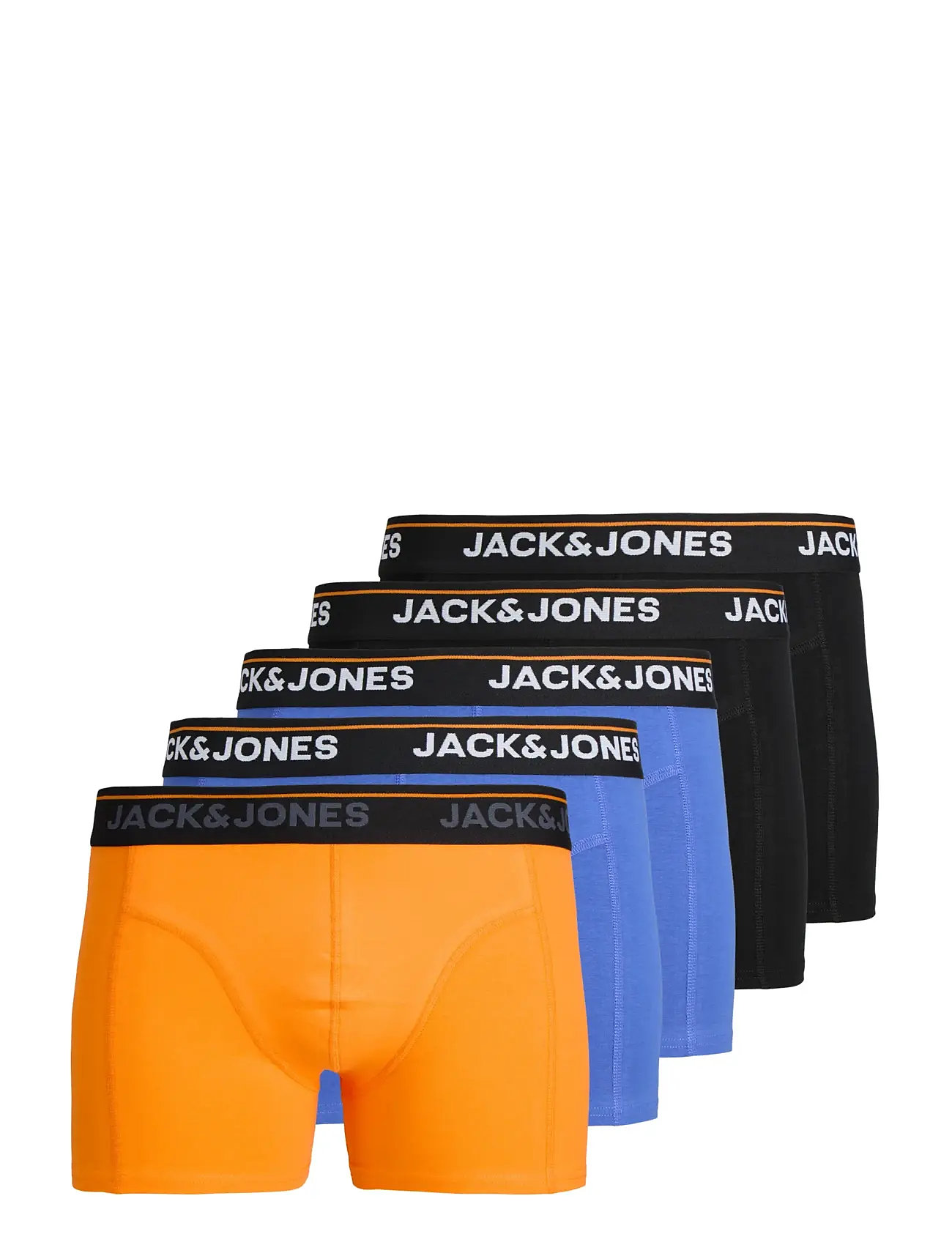 JACK & JONES Jactheodore Solid Trunks 5 Pack Schwarz - XXL - Herren