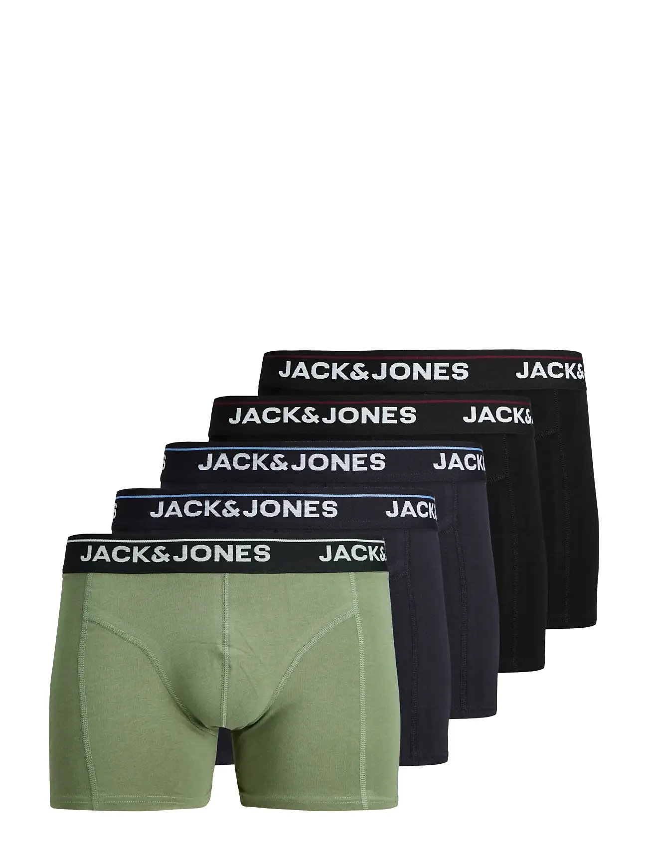 JACK & JONES Jactimothy Solid Trunks 5 Pack Schwarz - M - Herren