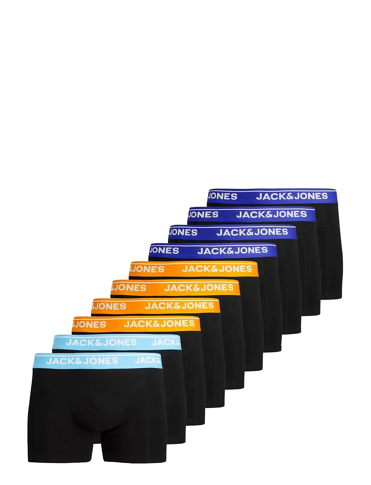 JACK & JONES Jactheodore Solid Trunks 10 Pack Schwarz - L - Herren