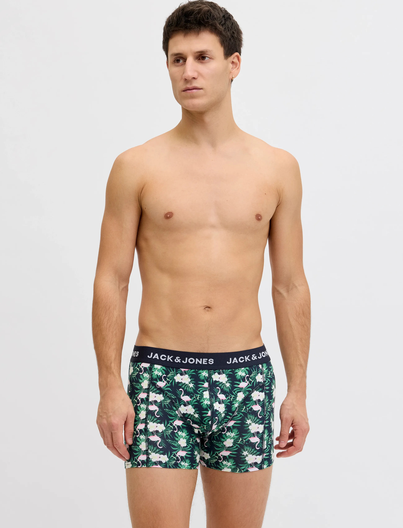Jack & Jones Jacflamingo Flower Trunks 7 Pack, L, Black, Undertøj > Boksere, Herre