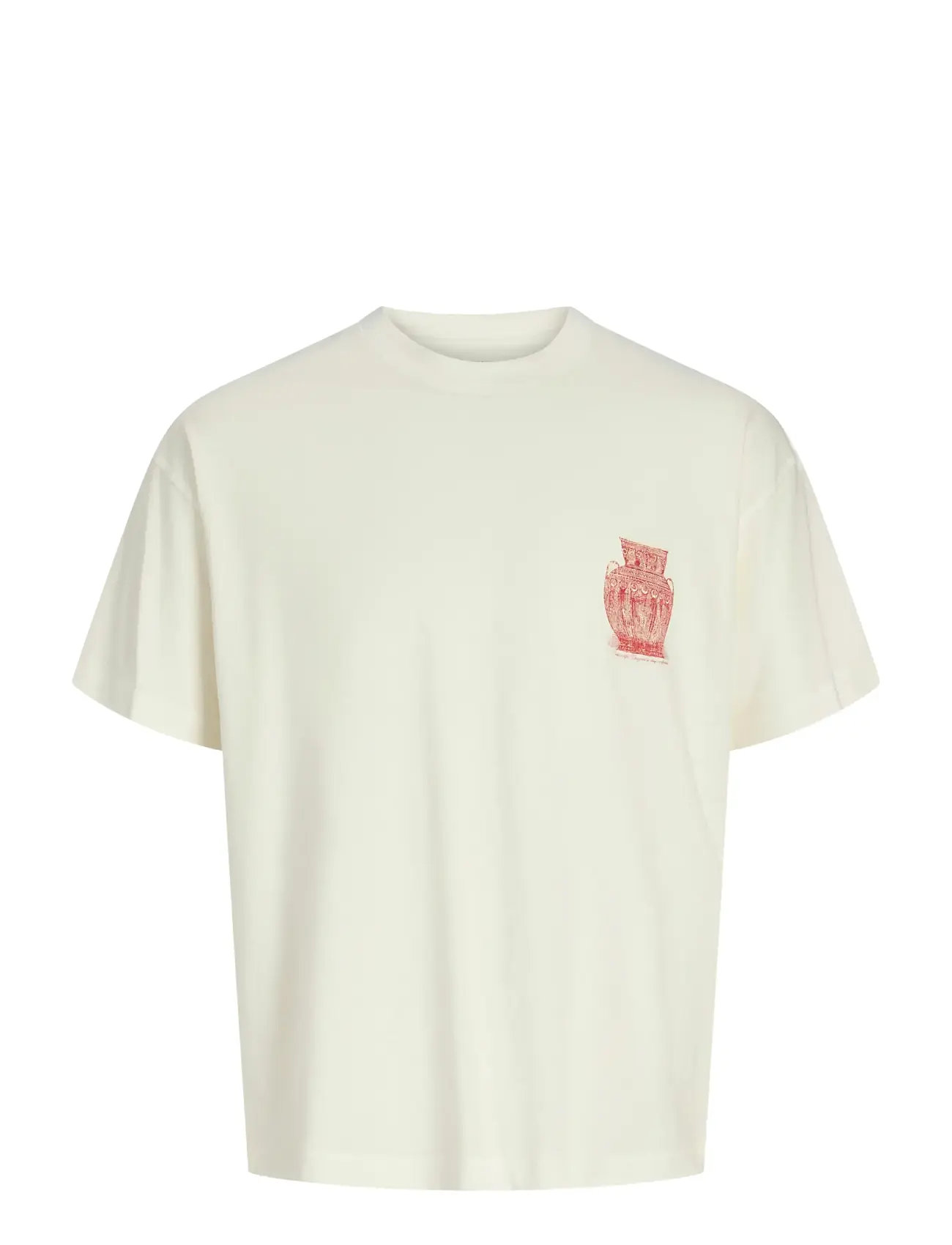 JACK & JONES Jorargos Back Print Tee Ss Cn Styd Aw25 Cream - S - Herren
