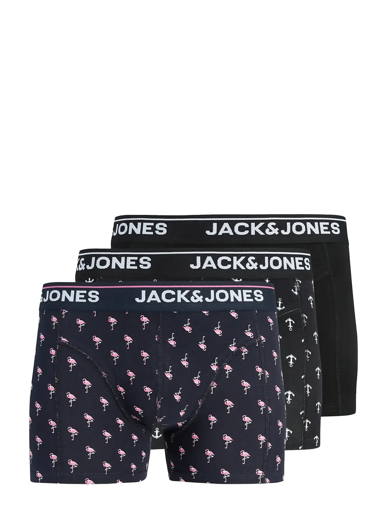 JACK & JONES Jacbarry Trunks 3 Pack Styd Schwarz - XL - Herren