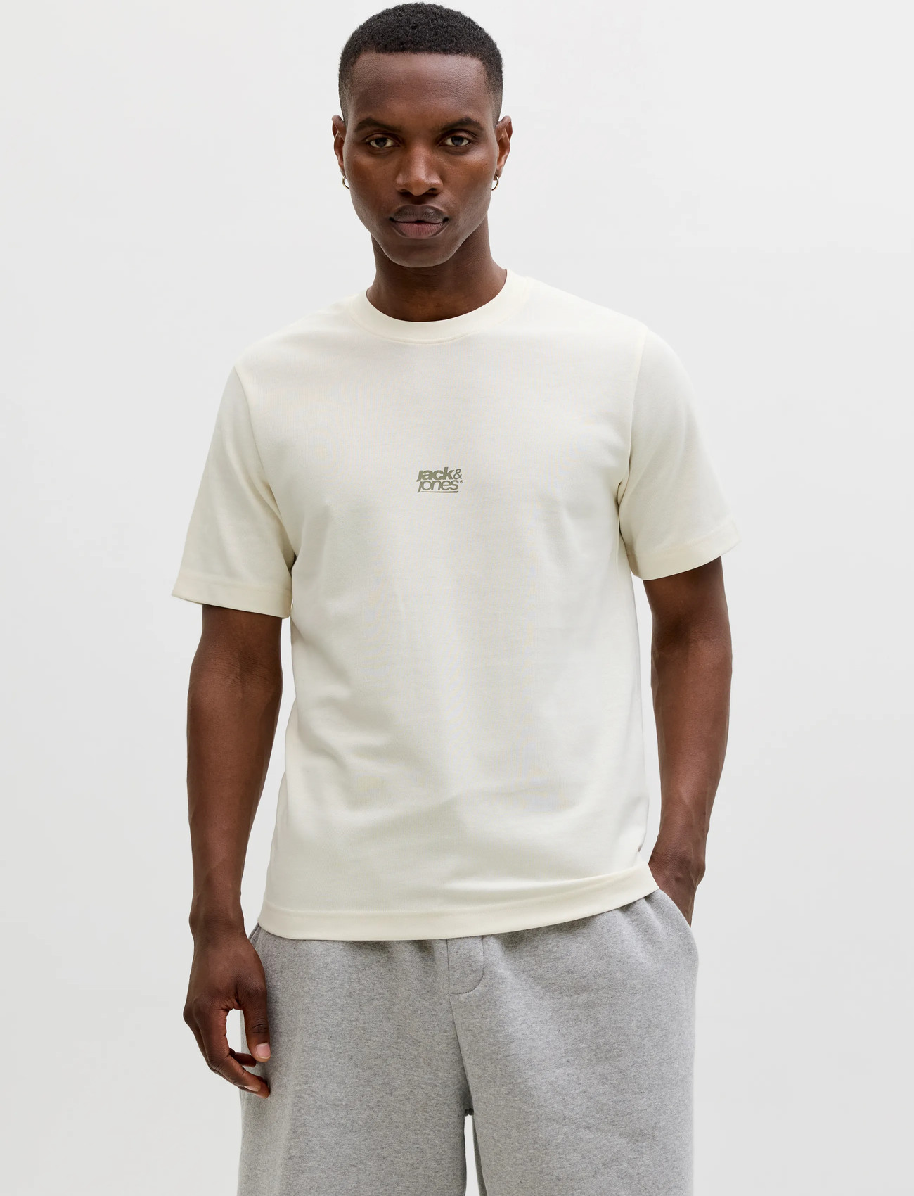 Jack & Jones Jcobreeze Back Print Tee Ss Crew 3Pk Mp, L, Black, T-Shirts > Kortærmede, Herre