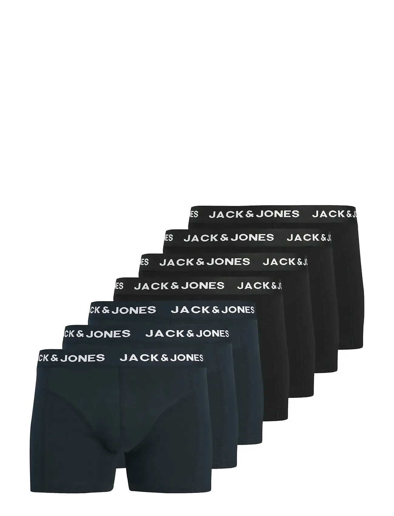 JACK & JONES Jactony Solid Trunks 7 Pack Schwarz - XXL - Herren