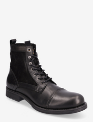 JFWMARTEY LEATHER COMBO BOOT - ANTHRACITE