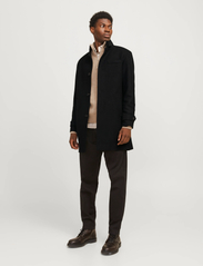 JACK & JONES Heren Jjemelton Wool Coat Sn wollen jas, Donkergrijs Melange/Patroon: Structuur, M