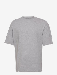 JORBRINK TEE SS CREW NECK - kortärmade t-shirts - light grey melange