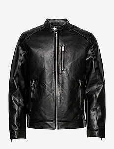 JJMASON PU JAKCET - leather jackets - black