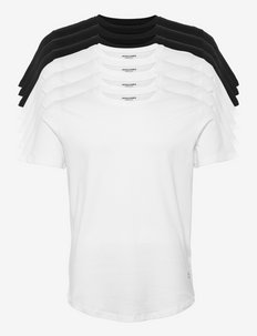 JJENOA TEE SS CREW NECK 7PK MP - multipack t-shirts - white