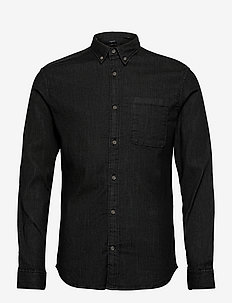 JPRBLAPERFECT DENIM SHIRT L/S - basic skjortor - black denim