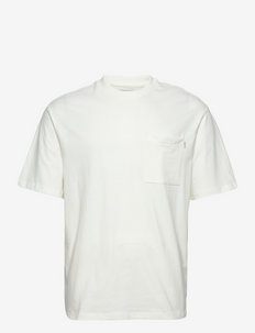 JPRBLAWARREN POCKET TEE SS CREW NECK - basic t-shirts - egret