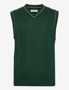 JJJAMIE KNIT VEST TC122 - knitted vests - dark green