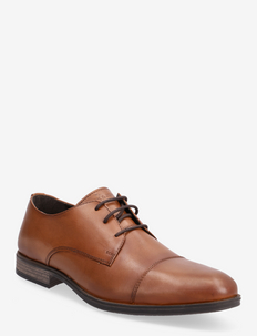 JFWRAYMOND LEATHER - laced shoes - cognac