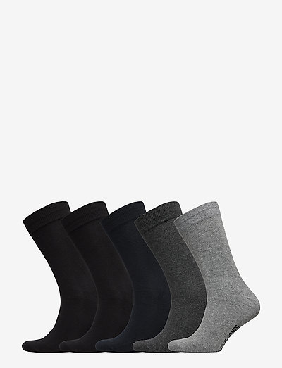 JACJENS SOCK 5 PACK - regular socks - dark grey melange