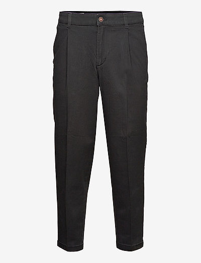 JJIBILL JJRICO CROPPED AKM 000 BLACK - suit trousers - black