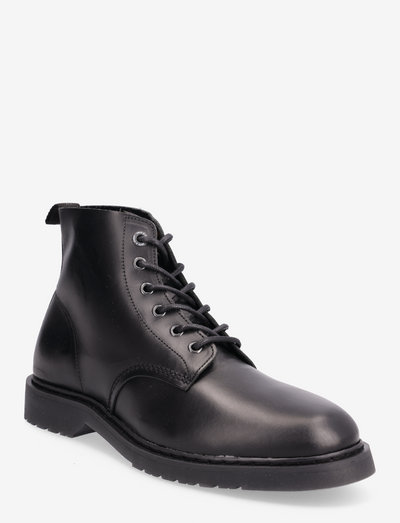 JFWHASTINGS LEATHER BOOT SN - laced boots - anthracite