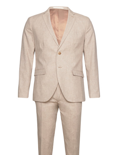 JACK & JONES Jprriviera Linen Suit Slim Fit Costume Homme - Lin Et Coton