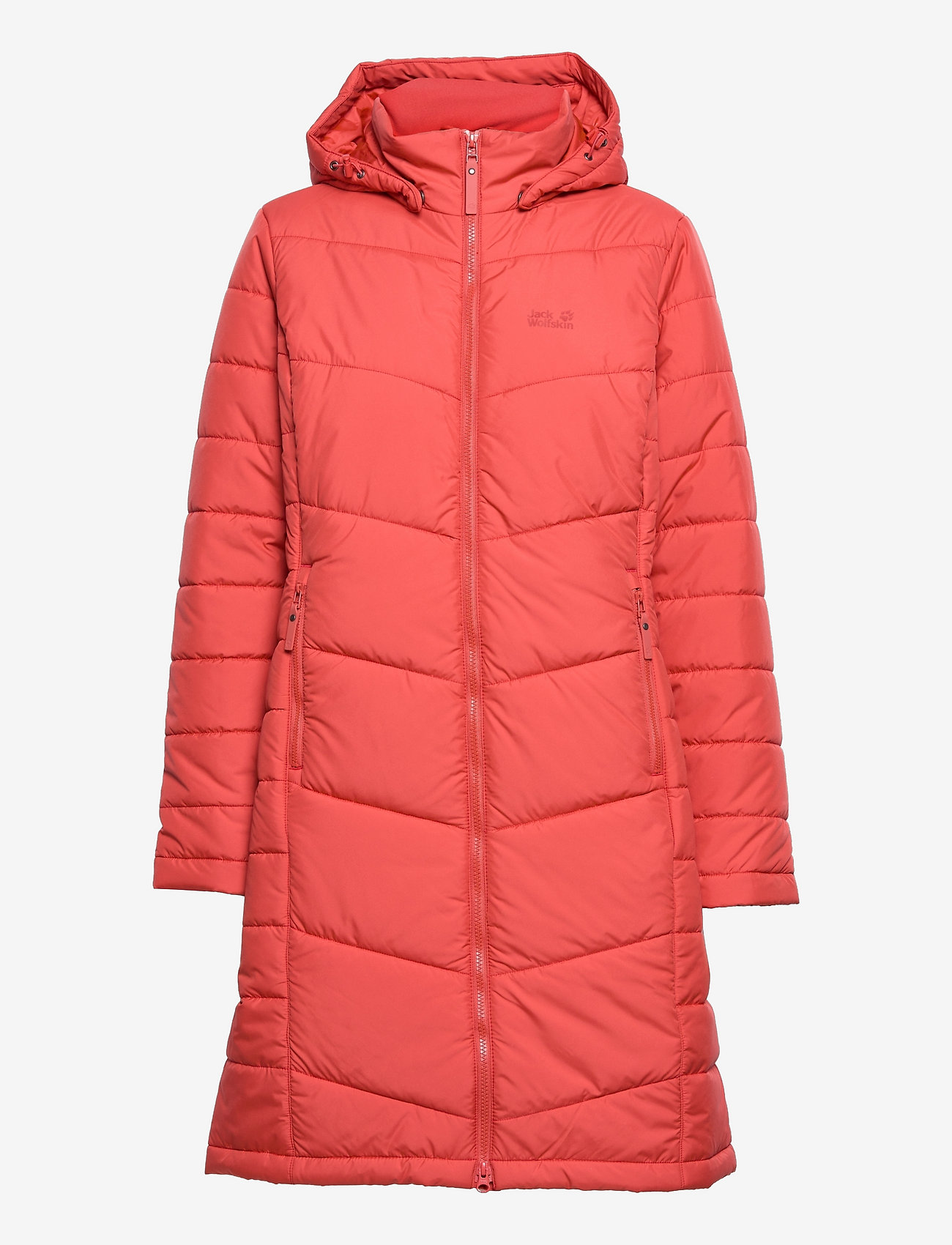 coral winter coat