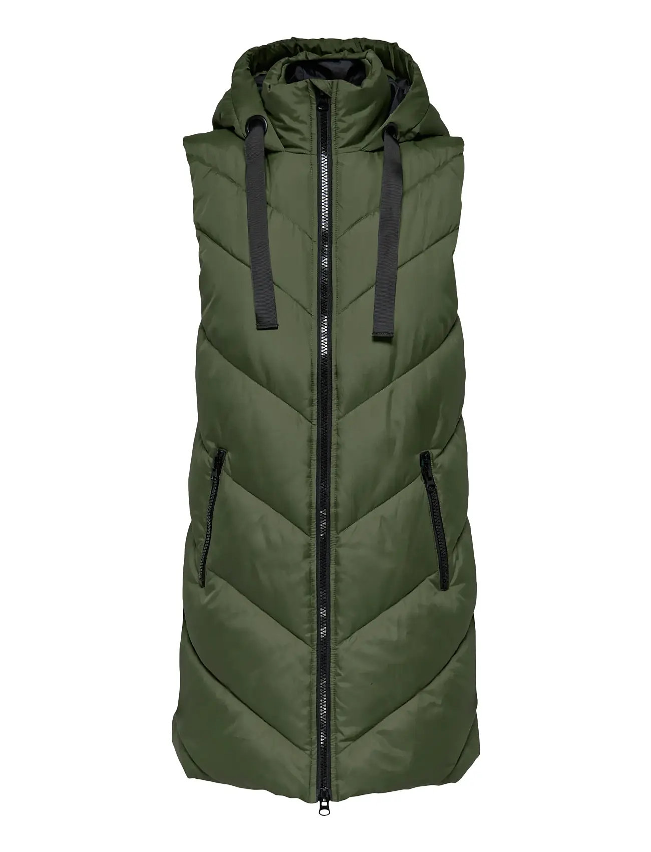 JDY Jdyskylar Life Hood Weste Otw Noos Khaki - XS - Damen