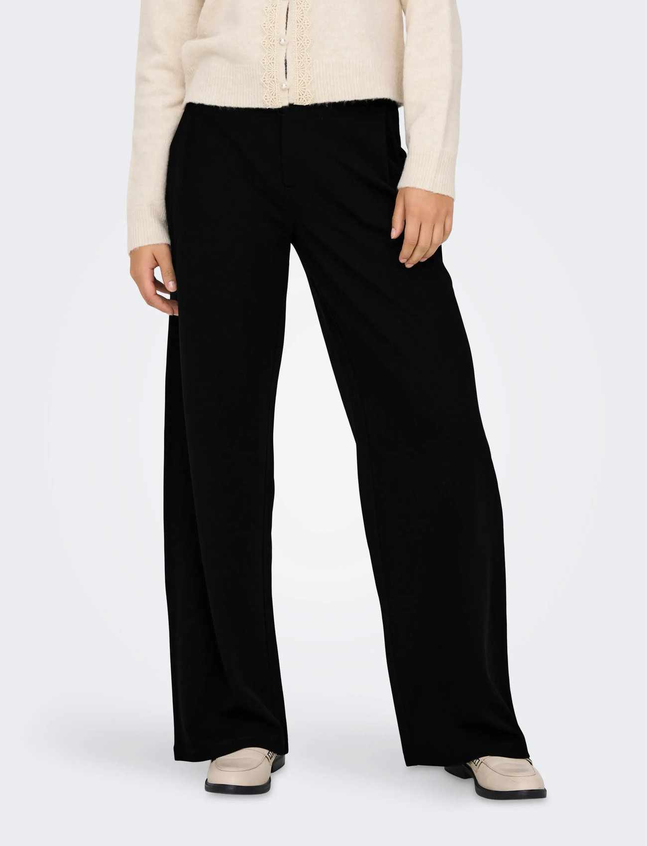 JDY Jdygeggo Life Occasion Pant Jrs Noos, XS x 32, Black, Bukser > Lige Ben, Dame