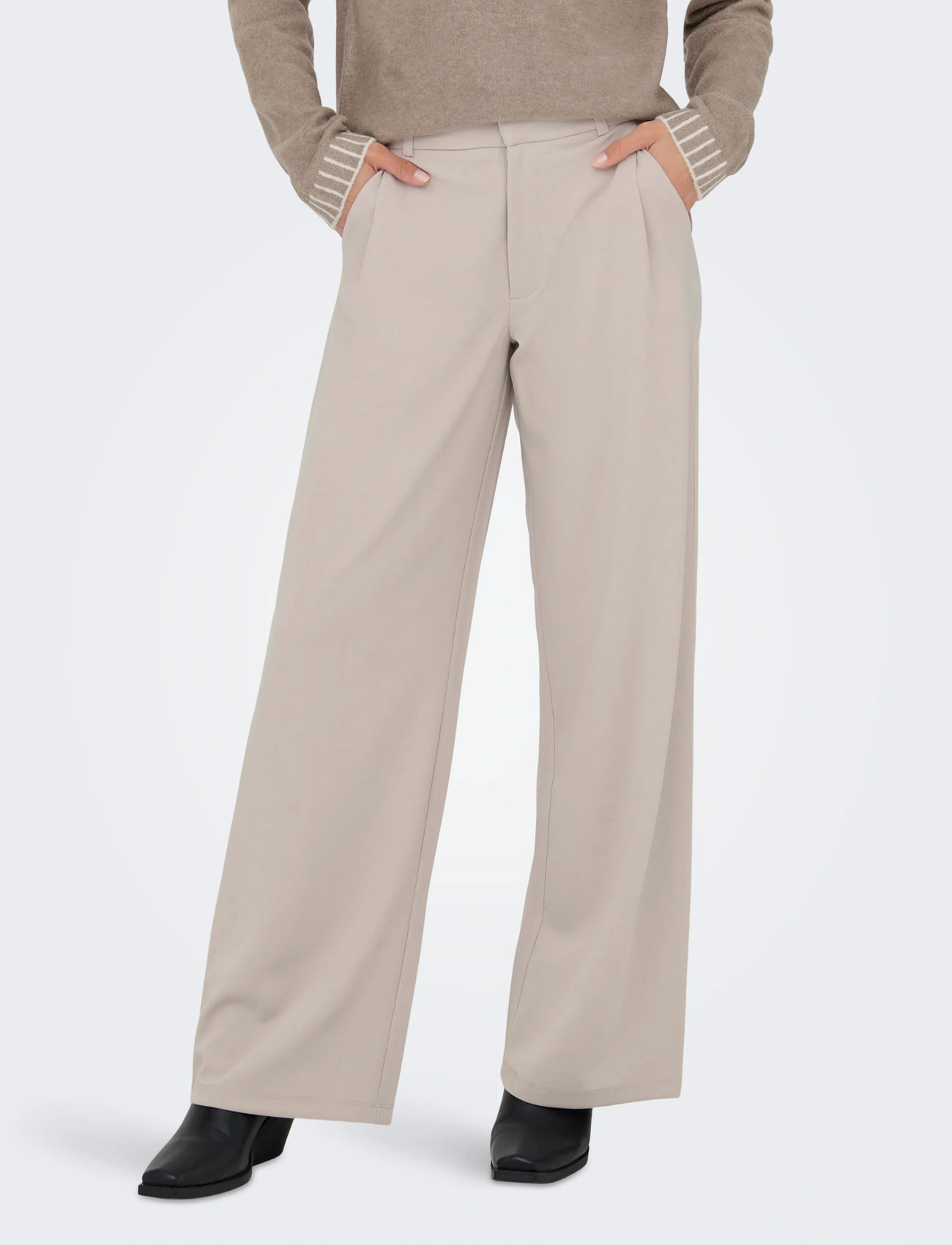 JDY Jdygeggo Life Occasion Pant Jrs Noos, M x 32, Grey, Bukser > Lige Ben, Dame