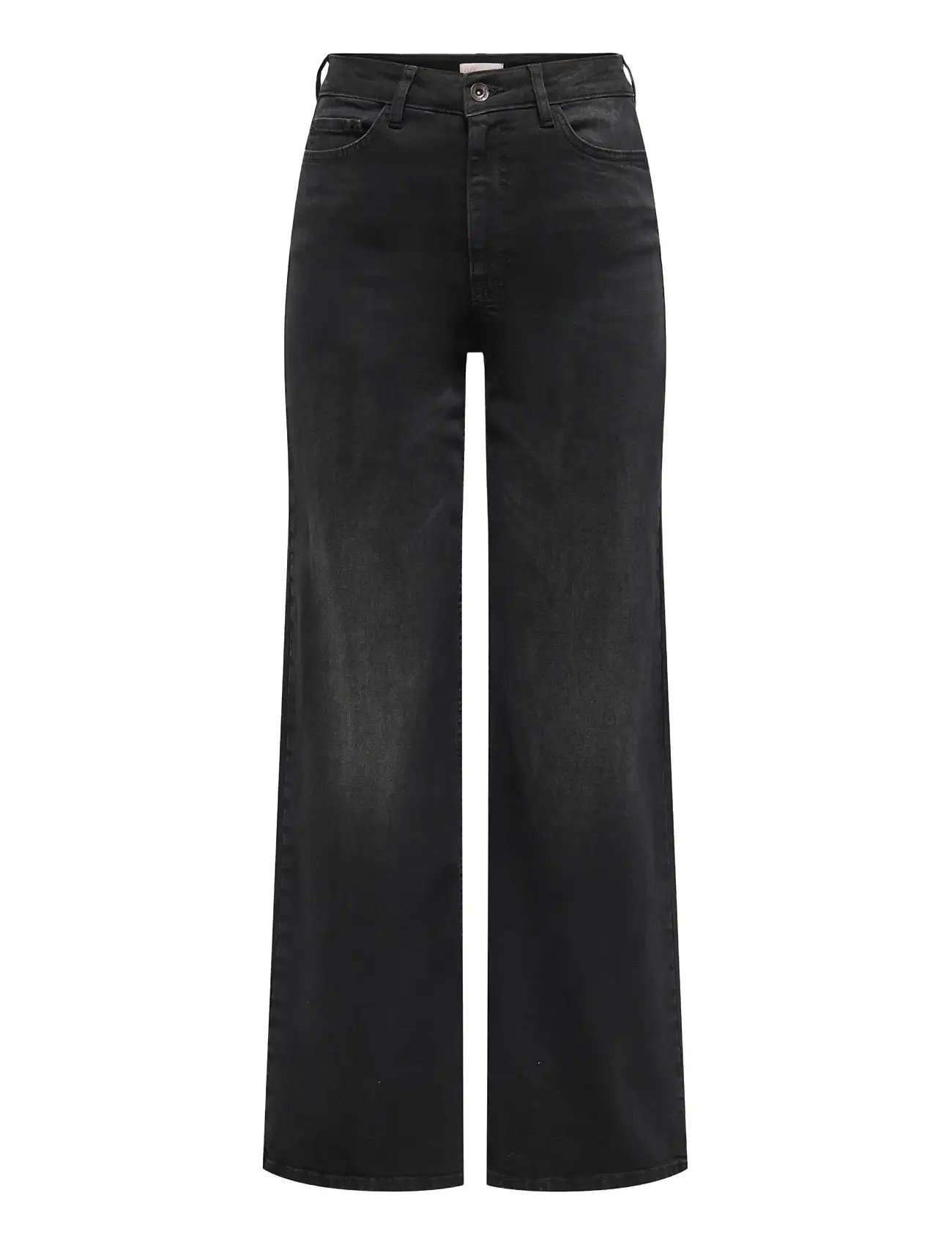 JDY Jdyfelina-Fina Hw Wide Blk Jeansdnm Noos Schwarz - Mx34 - Damen