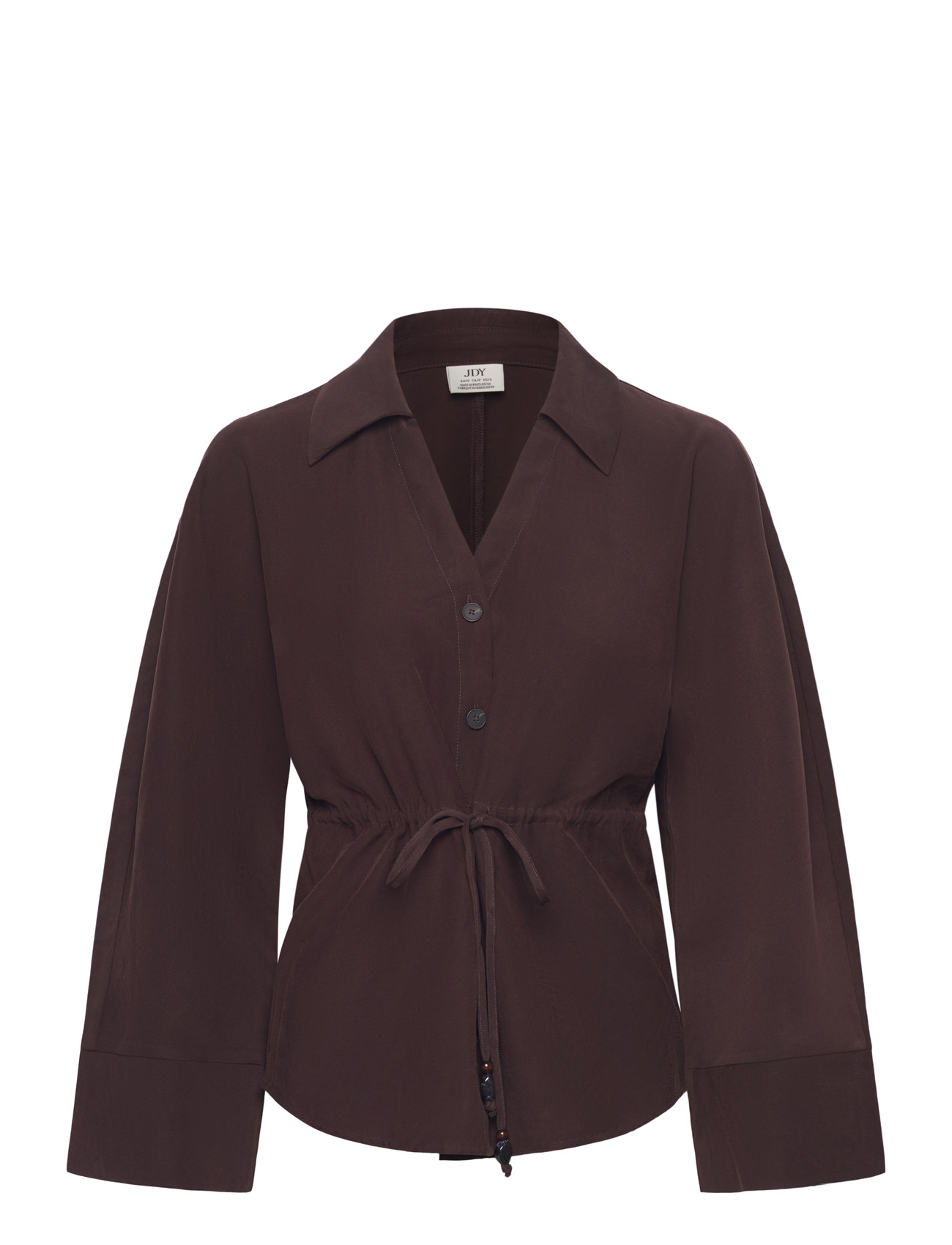 JDY Jdymilena L/S Shirt Wvn Exp Braun - L - Damen