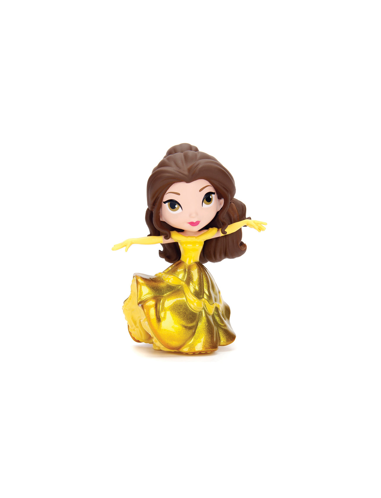 Disney Princess Gold Gown Belle 4"Figure Toys Playsets & Action Figures Movies & Fairy Tale Characters Multi/patterned Jada Toys