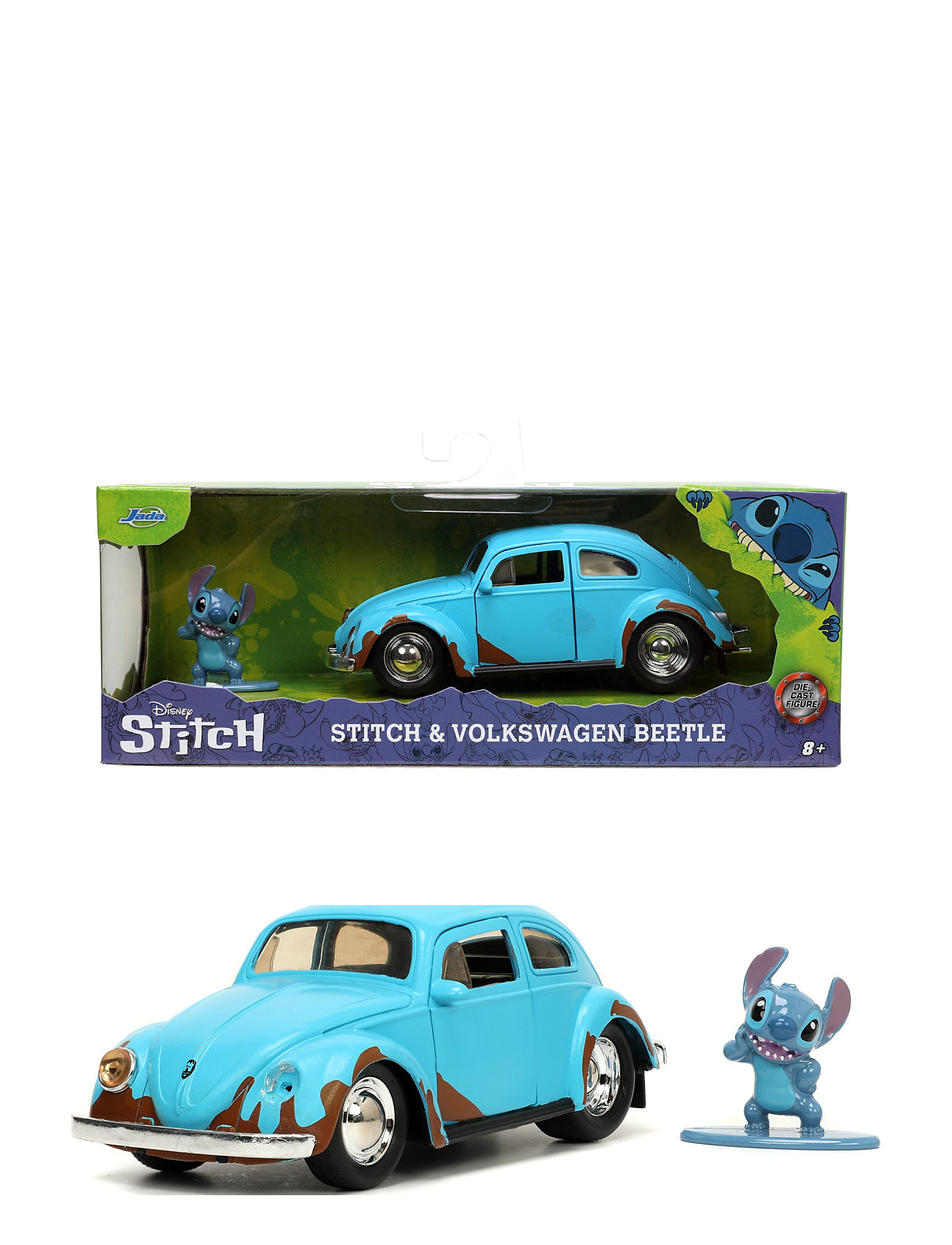 Disney Lilo And Stitch 1959 Vw Beetle, 1:32 Toys Toy Cars & Vehicles Toy Cars Blue Jada Toys