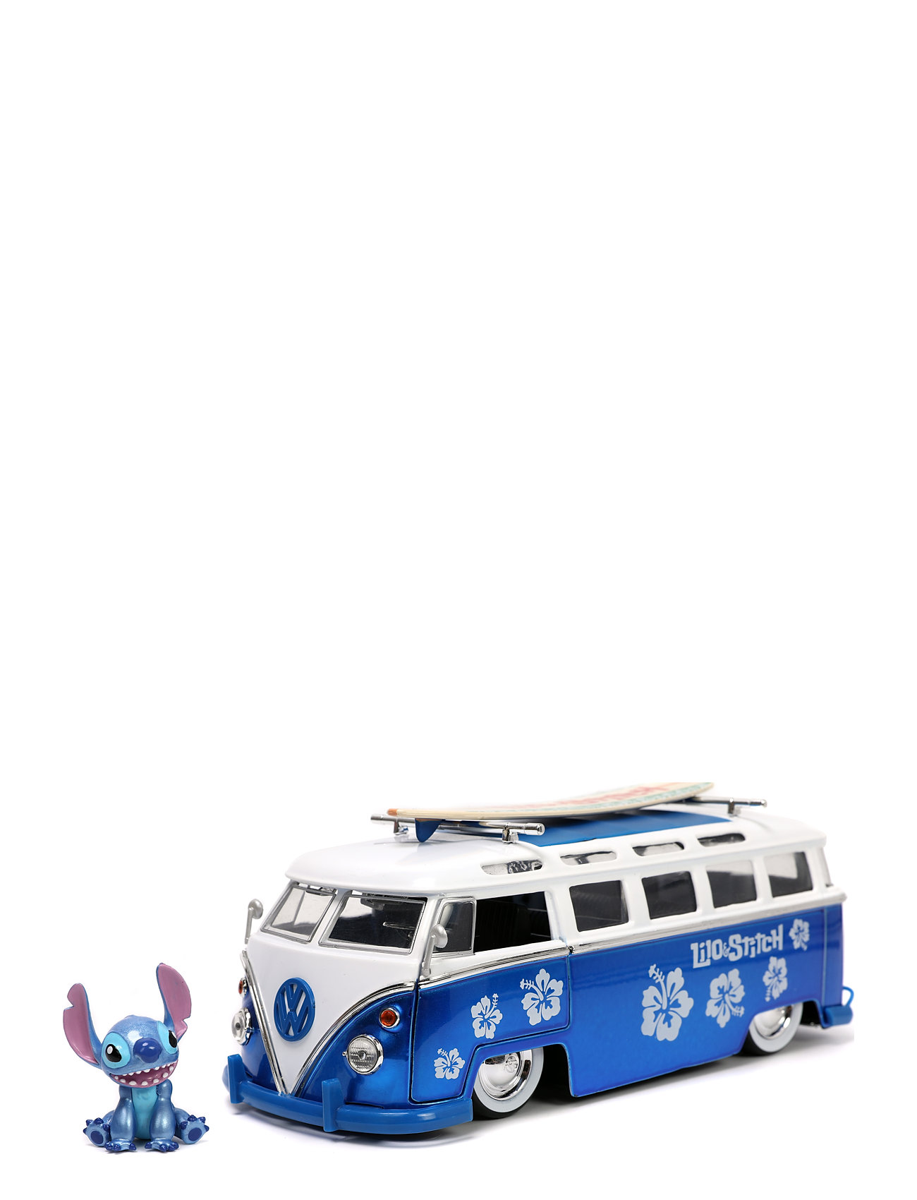 Stitch Van With Figure, 1:24 Toys Playsets & Action Figures Movies & Fairy Tale Characters Blue Jada Toys
