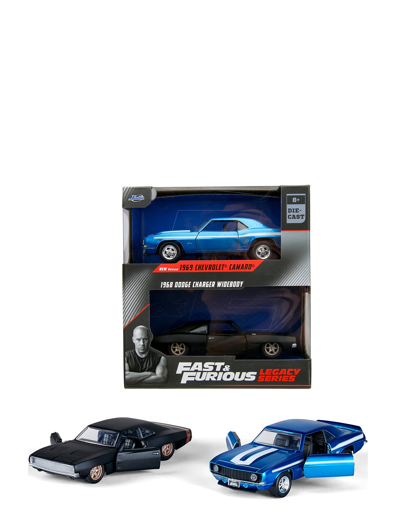 Fast & Furious Twin Pack 1:32 Wave 2/1 Toys Toy Cars & Vehicles Toy Cars Multi/patterned Jada Toys