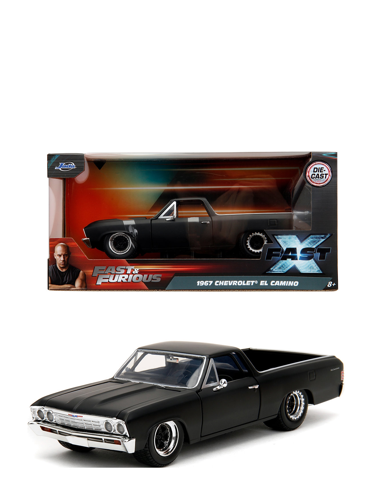 Jada Leksaker Fast & Furious 1967 El Camino 1:24 Svart