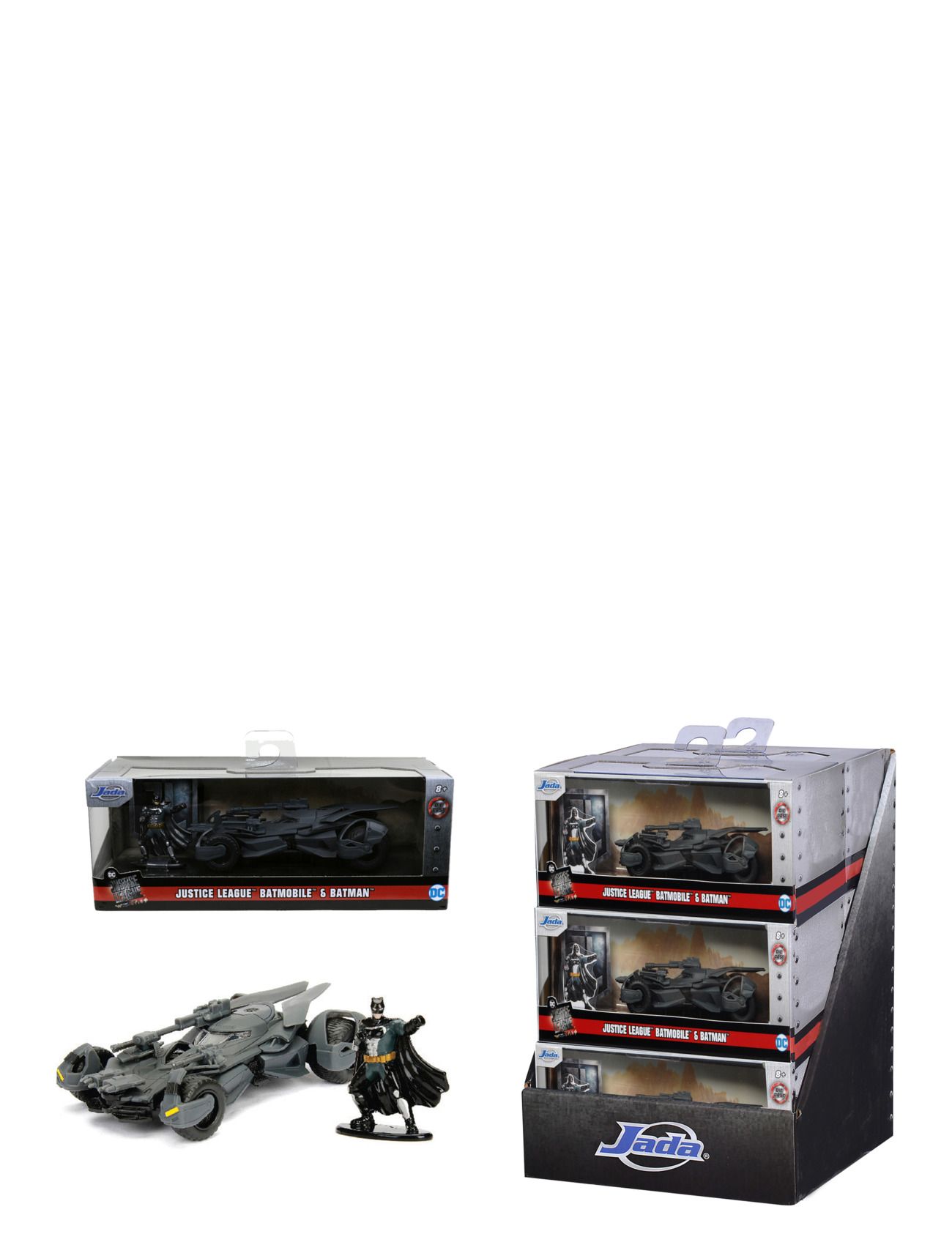 Batman Justice League Batmobile 1:32 Toys Toy Cars & Vehicles Toy Cars Black Jada Toys
