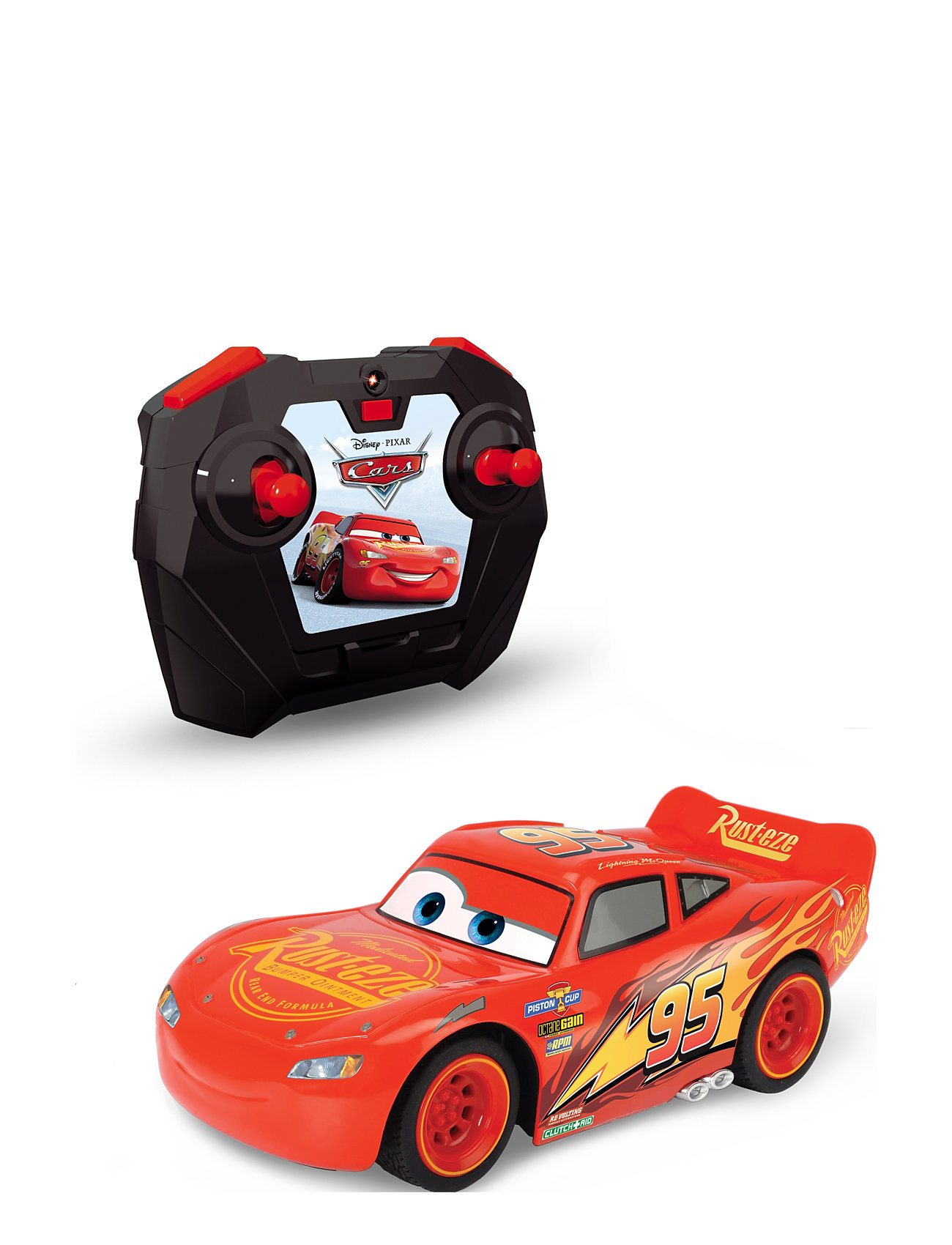 Rc Disney Cars Lightning Mcqueen Turbo Racer Patterned Jada Toys