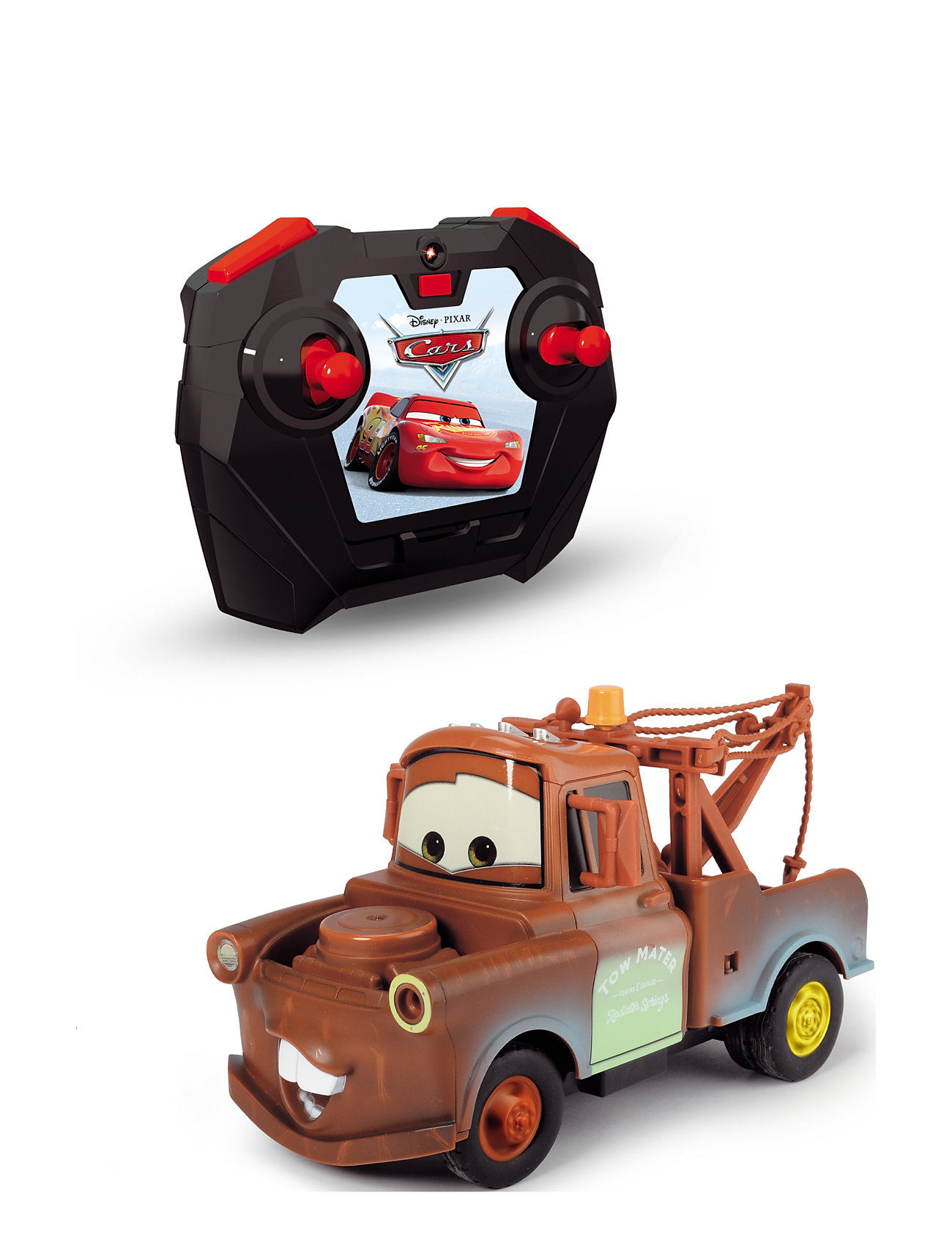 Rc Disney Cars Turbo Racer Mater Toys Remote Controlled Toys Multi/patterned Jada Toys