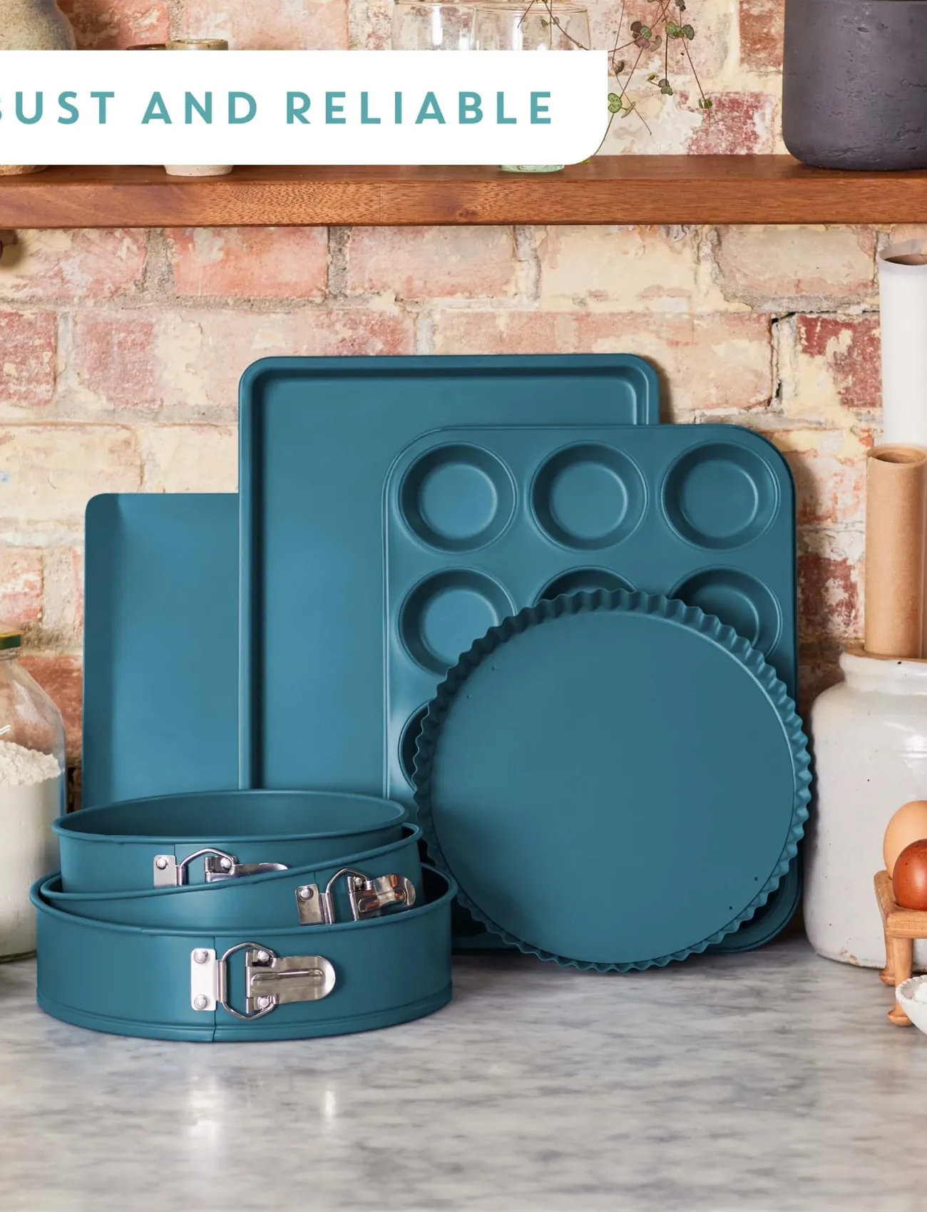 Jamie Oliver Tefal Jamie Oliver Bakeware 12 Muffin Plate Blue, FOR 12PCS, Blue, Bageforme > Cupcake- Og Muffinsforme, Unisex