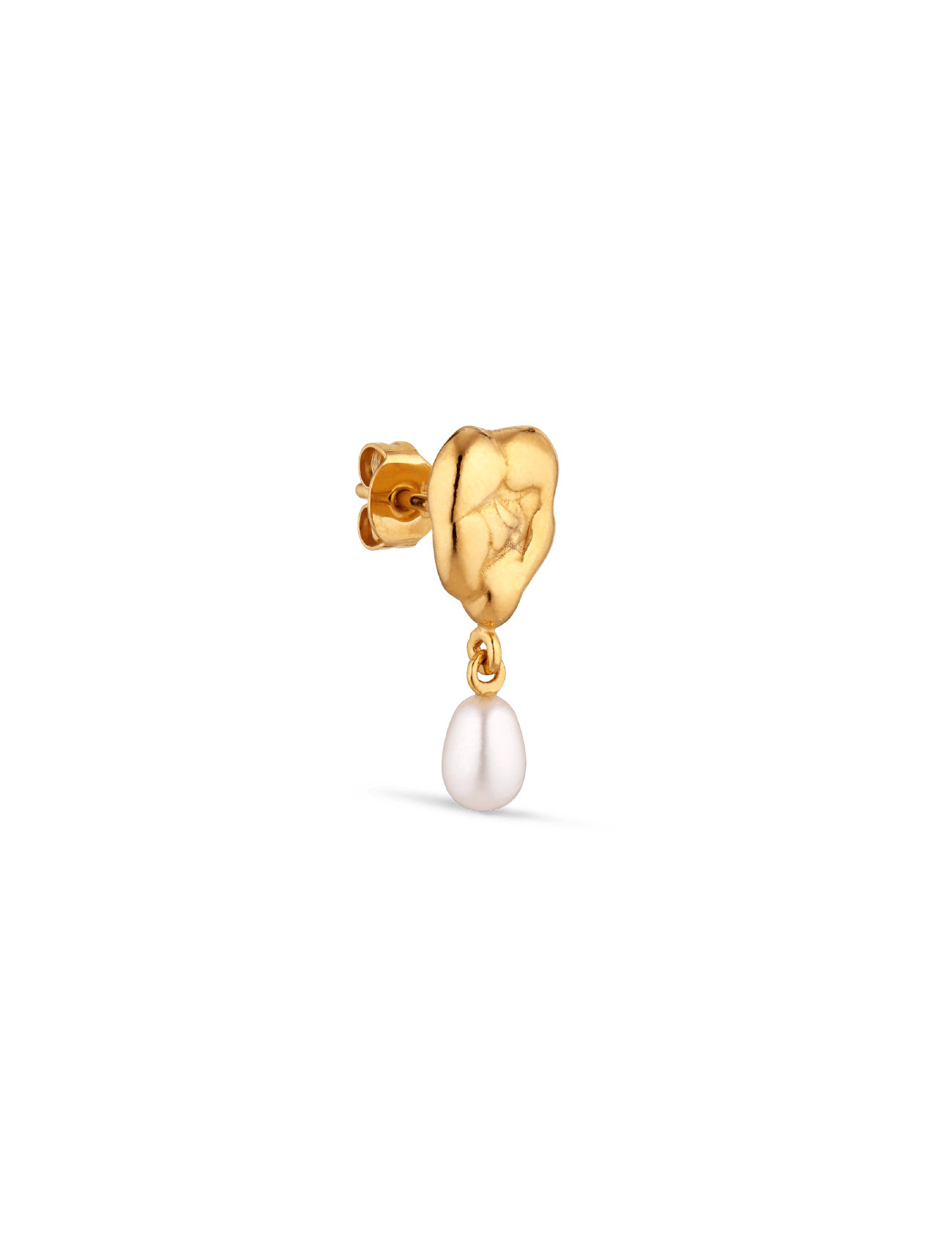 Drippy Earstud With Pearl Pendant Designers Jewellery Earrings Pendants Earrings Gold Jane Koenig
