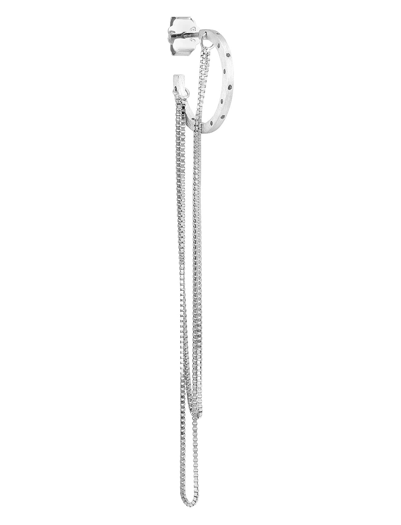 Jane Koenig Orbis Chain Hoop Silver