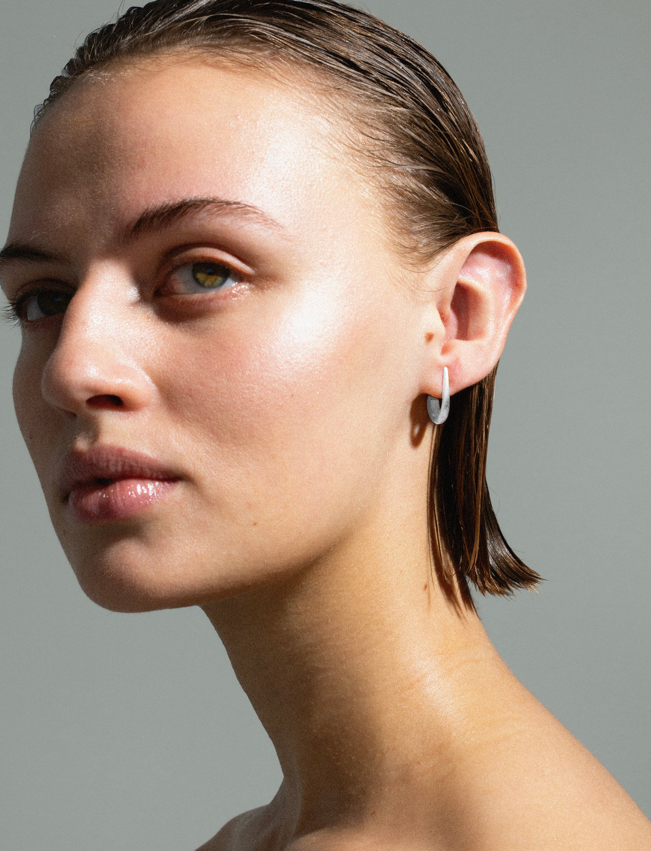 Jane Koenig Orbis Drop Stud, One Size, Silver, Øreringe > Enkelt Ørering, Dame