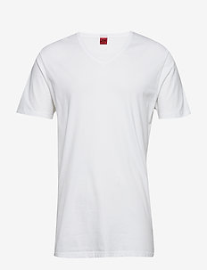 Basic v-neck tee - t-skjorte med v-hals - white