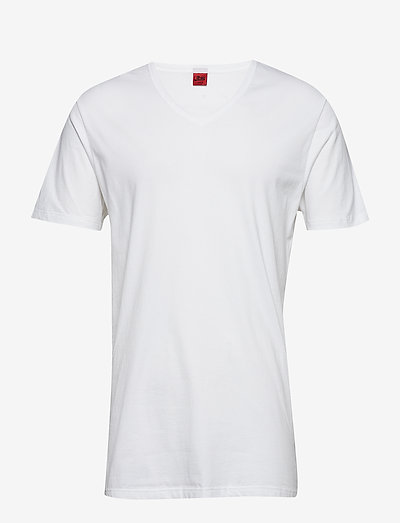 Basic v-neck tee - v-ringade t-shirts - white