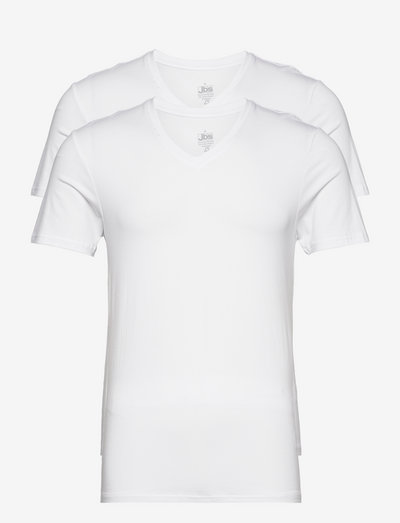 JBS 2-pack FSC V-neck bamboo - t-shirts med v-hals - white