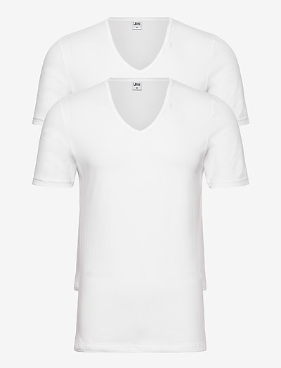 JBS 2-pack t-shirt V-neck GOTS - t-krekli ar v veida izgriezumu - white