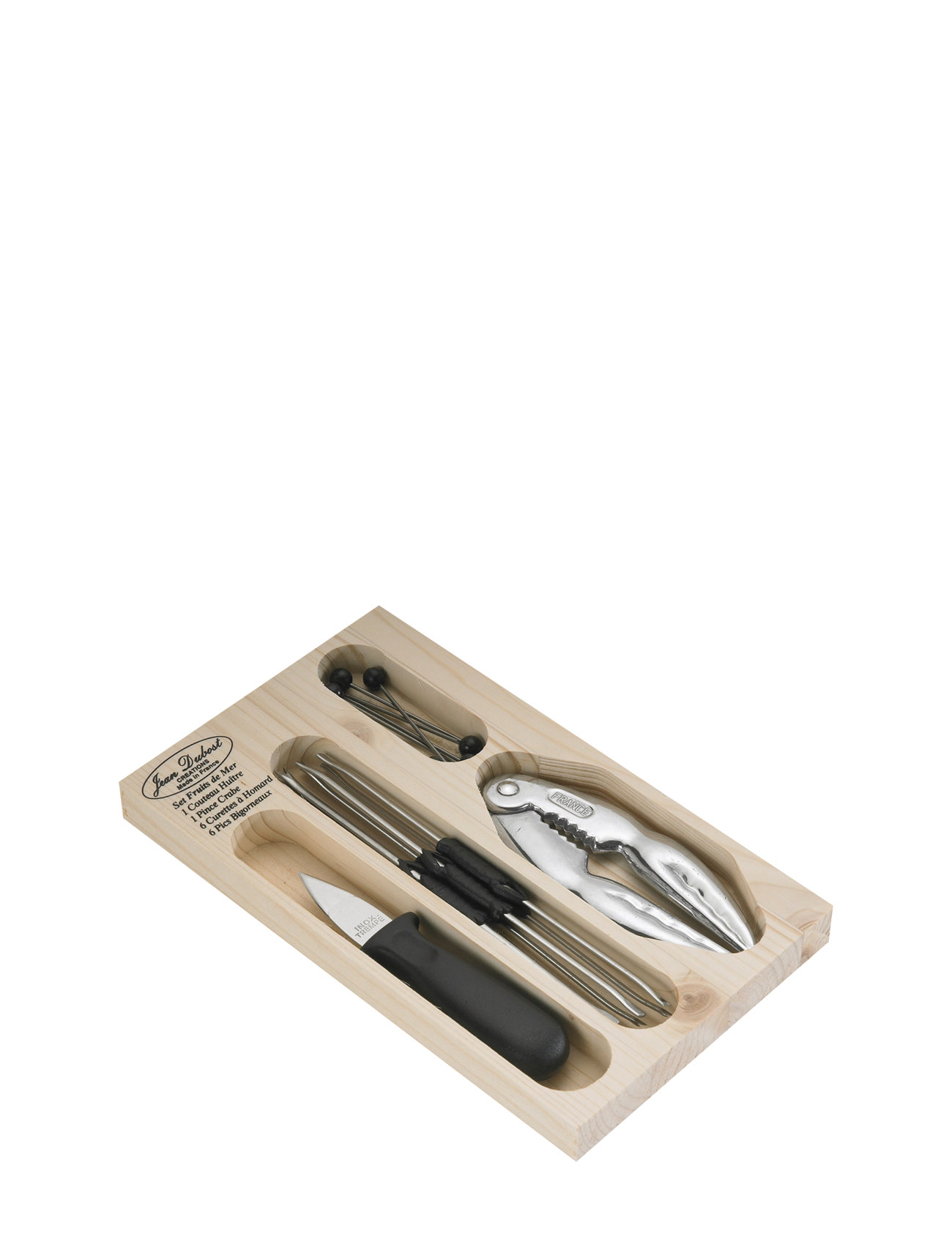 Skaldyrssæt Home Tableware Cutlery Seafood Cutlery Sets Black Jean Dubost