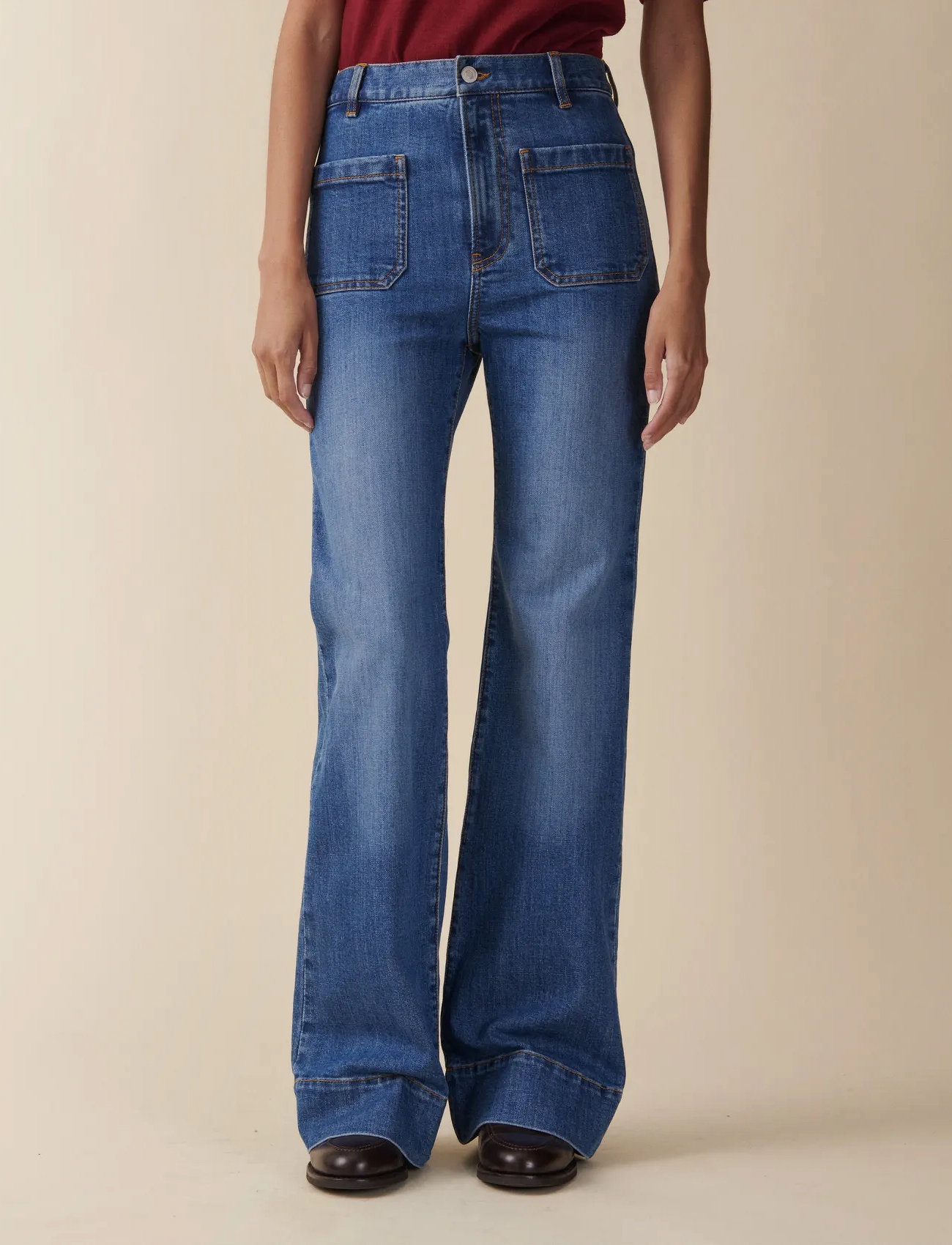 Jeanerica St Monica, 24 x 30, Blue, Jeans > Flares, Dame