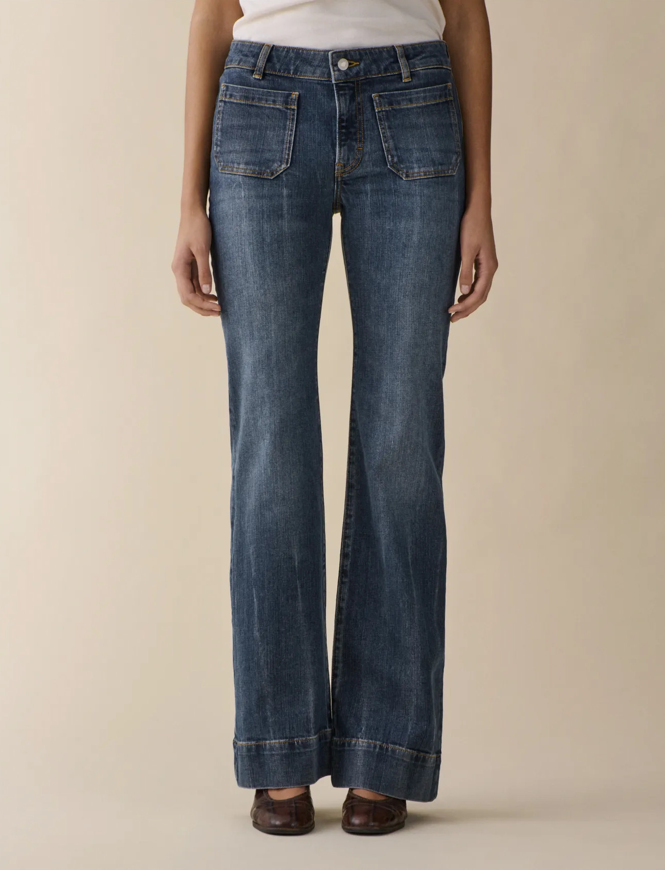 Jeanerica St Monica Low, 30 x 34, Jeans, Blau - Flares, Frauen
