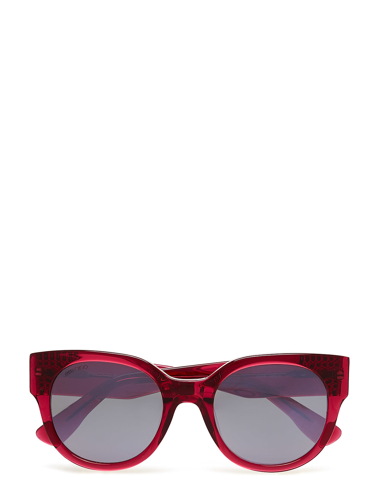Olas Wayfarer Zonnebril Rood Jimmy Choo Sunglasses jimmy choo sunglasses kopen in de aanbieding