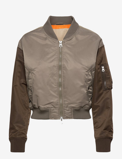 grey pilot jacket