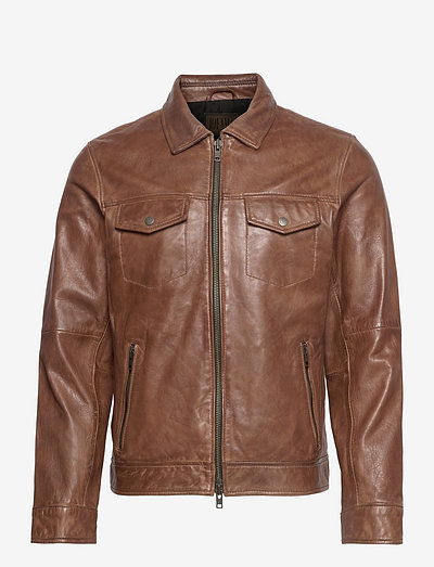 leather shirt jackets mens